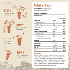 RYZE Mushroom Overnight Oats Pack (14 Servings)